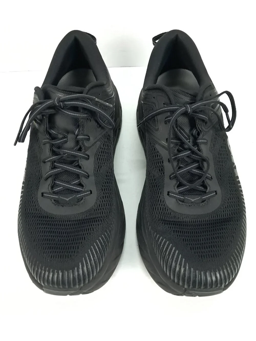 Hoka Bondi 7 Shoes Men 12 4E X-WIDE Black Athletic Cushion Sneakers 1117033 BBLC
